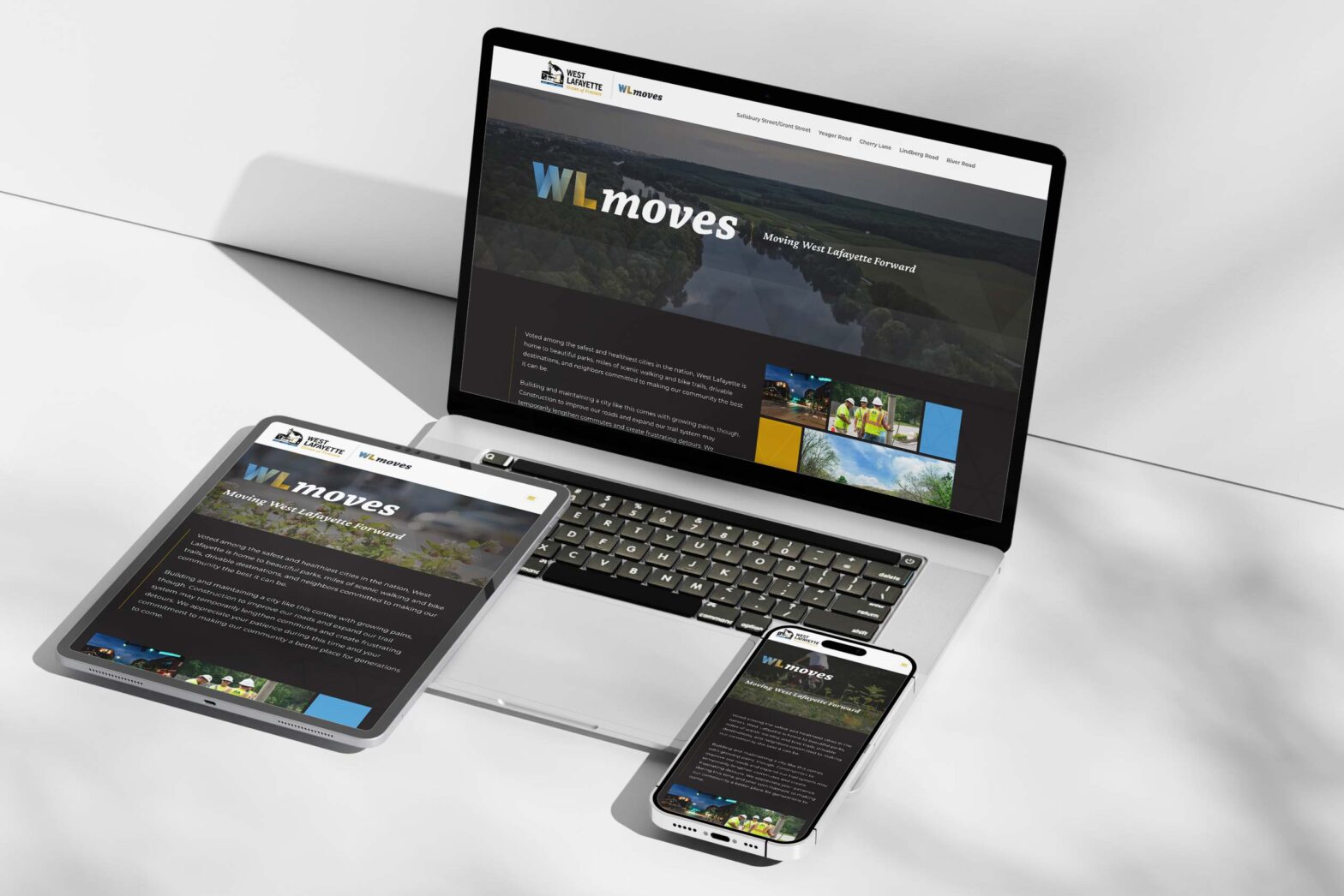 WLmoves website mockup